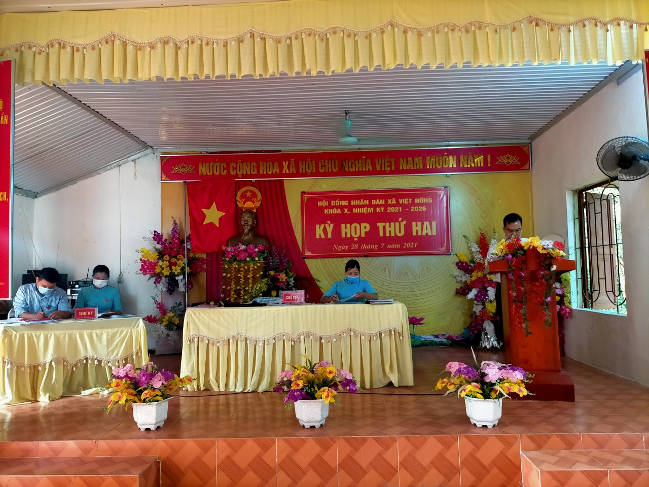 HĐND xã Việt Hồng tổ chức kỳ họp thứ 2 khóa X,  nhiệm kỳ 2021 – 2026