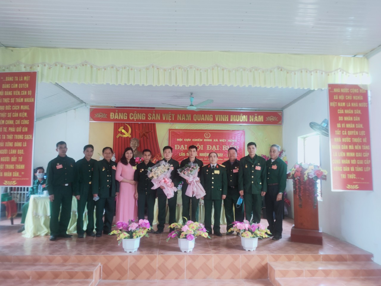 Hội Cựu chiến binh xã Việt Hồng Đại hội  lần thứ VII nhiệm kỳ 2022-2027