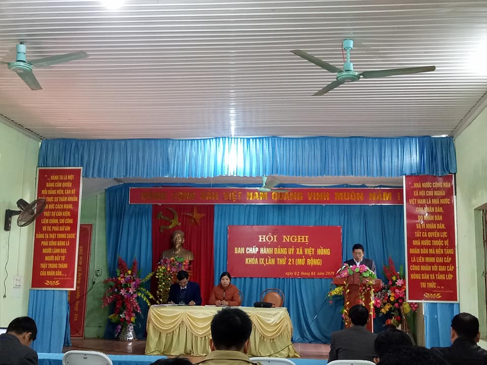 Hội nghị Ban Chấp Hành Đảng bộ xã Việt Hồng khóa IX,  lần thứ 21 (mở rộng).