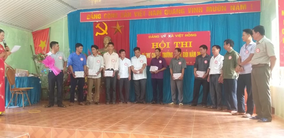 Đảng ủy xã Việt Hồng tổ chức Hội thi Bí thư chi bộ, trưởng thôn giỏi năm 2019