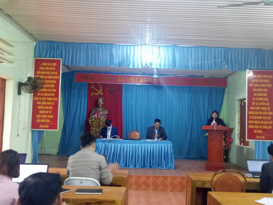 Hội nghị BCH Đảng bộ xã và tổ chức lấy ý kiến dựu thảo báo cáo chính trị Đảng bộ huyện Bắc Quang, đảng bộ xã Việt Hồng  nhiệm kỳ 2020- 2025