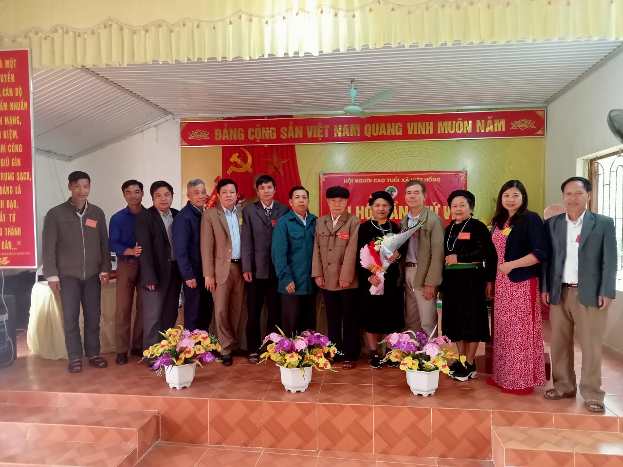 Hội Người cao tuổi xã Việt Hồng tổ chức Đại hội NCT lần thứ VI, nhiệm kỳ 2021-2026.
